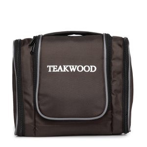 Teakwood Leathers Unisex Brown Solid Toiletry Kit