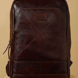 Teakwood Leather Cherry Textured Backpack