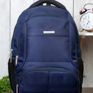 Teakwood Genuine Polyester Backpack - Navy Blue
