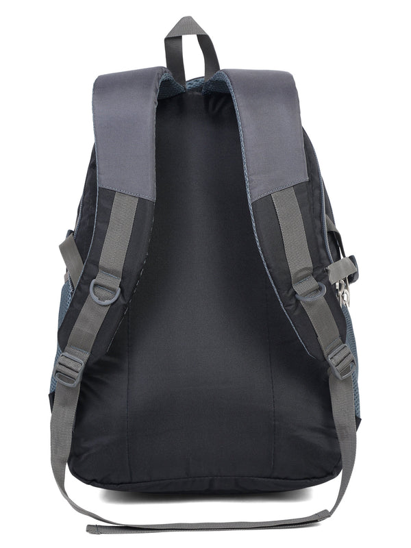 Teakwood Leather Unisex Solid Black 34L Medium Backpack - Image 4