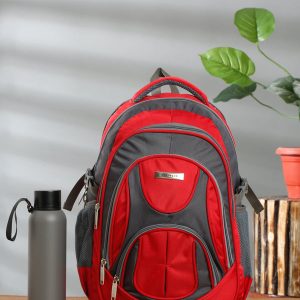 Teakwood Leather Unisex Solid Red 34L Medium Backpack