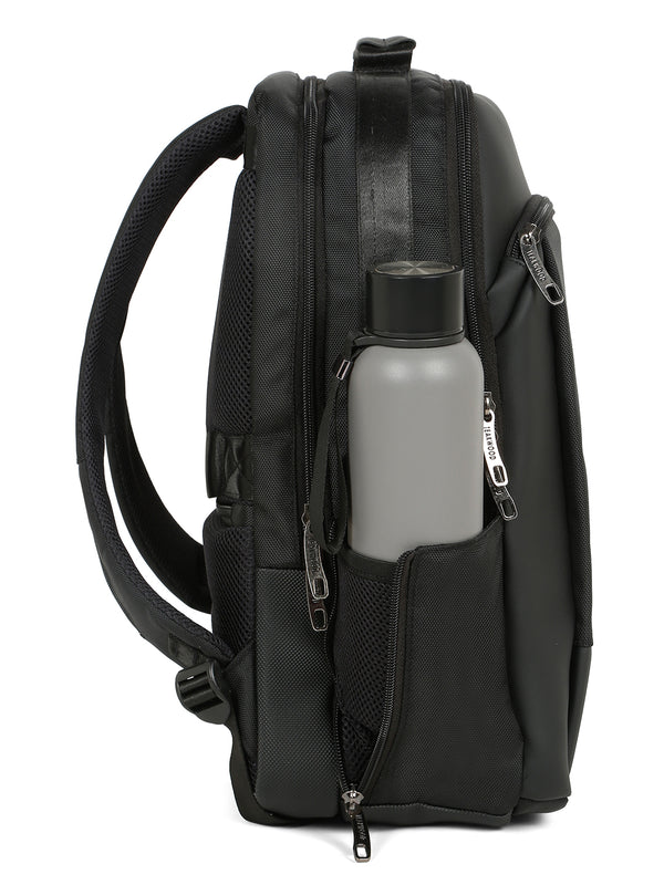 Teakwood Unisex Backpack with 15 inch Laptop Compartment & Water Resistance & USB Charging port - Image 4
