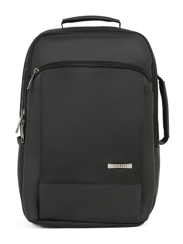 Teakwood Unisex Backpack with 15 inch Laptop Compartment & Water Resistance & USB Charging port