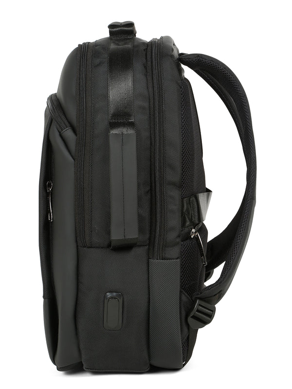 Teakwood Unisex Backpack with 15 inch Laptop Compartment & Water Resistance & USB Charging port - Image 5