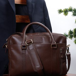 Teakwood Leather Brown Medium Laptop Bag