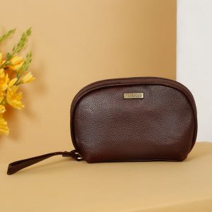 Unisex Leather Travel Toiletry Kit