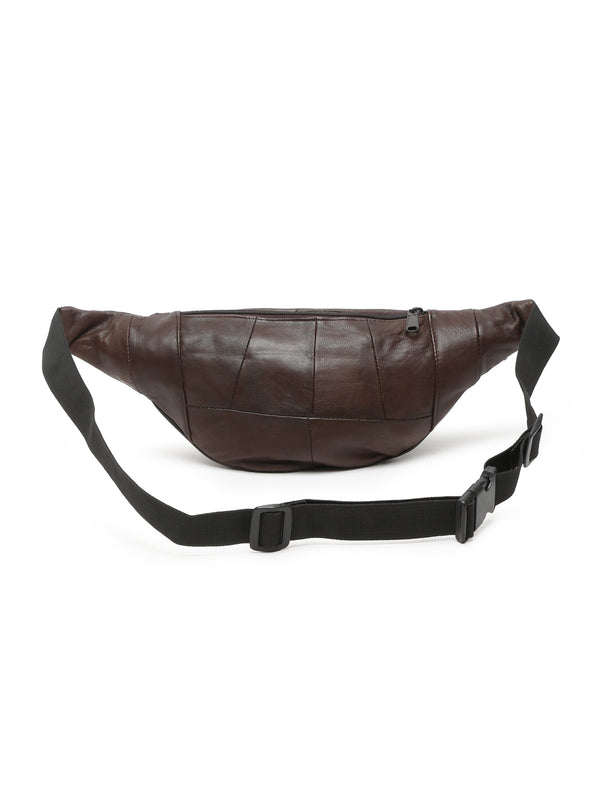 Teakwood Genuine Leather Brown Waist Pouch - Image 4