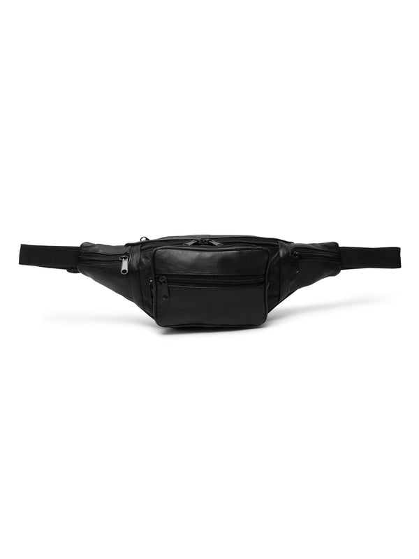 Teakwood Genuine Leather Black Waist Pouch - Image 3