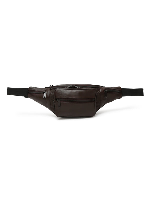 Teakwood Genuine Leather Brown Waist Pouch - Image 3