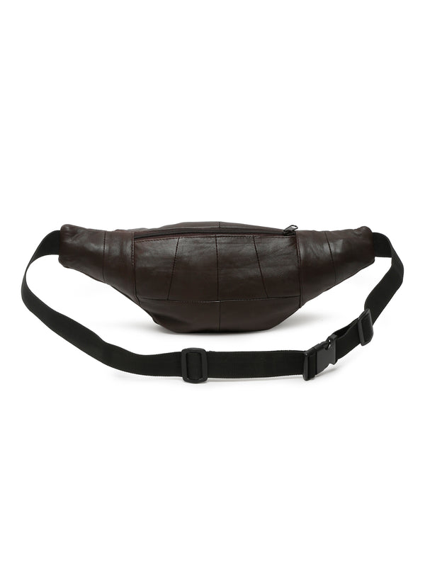 Teakwood Genuine Leather Brown Waist Pouch - Image 4