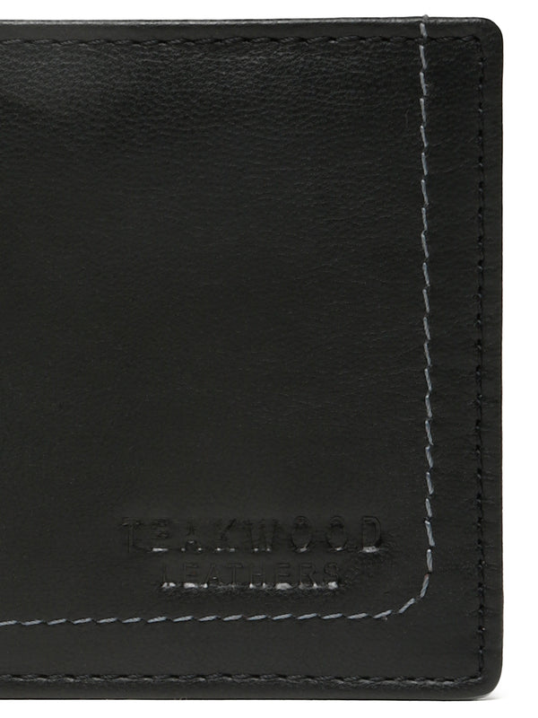 Men’s Sleek Matte Finish Bifold Brown Leather Wallet - Image 3