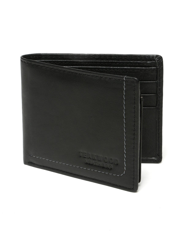 Men’s Sleek Matte Finish Bifold Brown Leather Wallet - Image 4