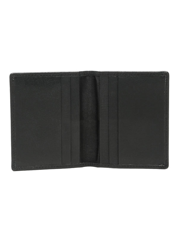 Leather Men Black Bi-fold wallet - Image 2