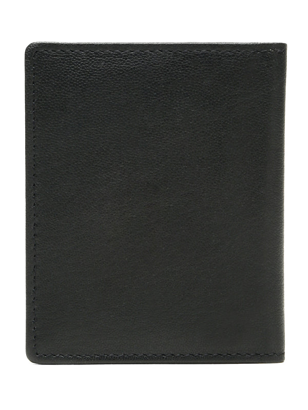 Leather Men Black Bi-fold wallet - Image 5