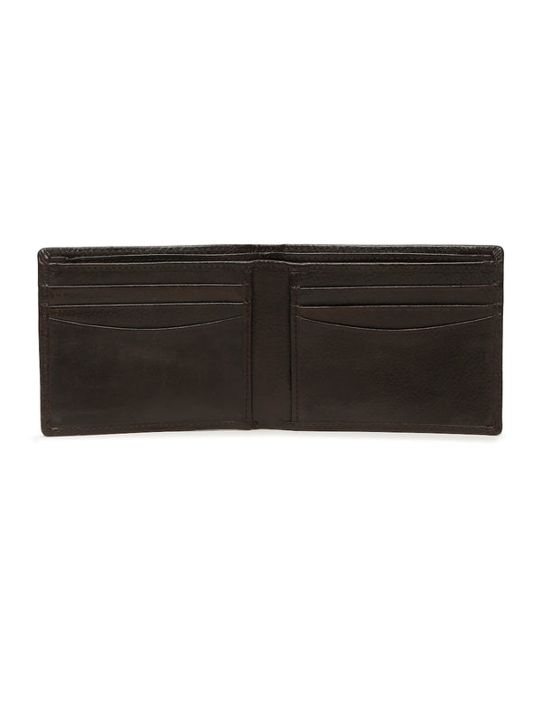 Leather Men Brown Bi-fold wallet - Image 5