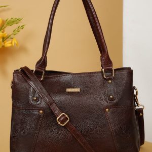 Women's Textured Leather Handheld Bag