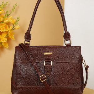 Women's Textured Leather Structured Bag