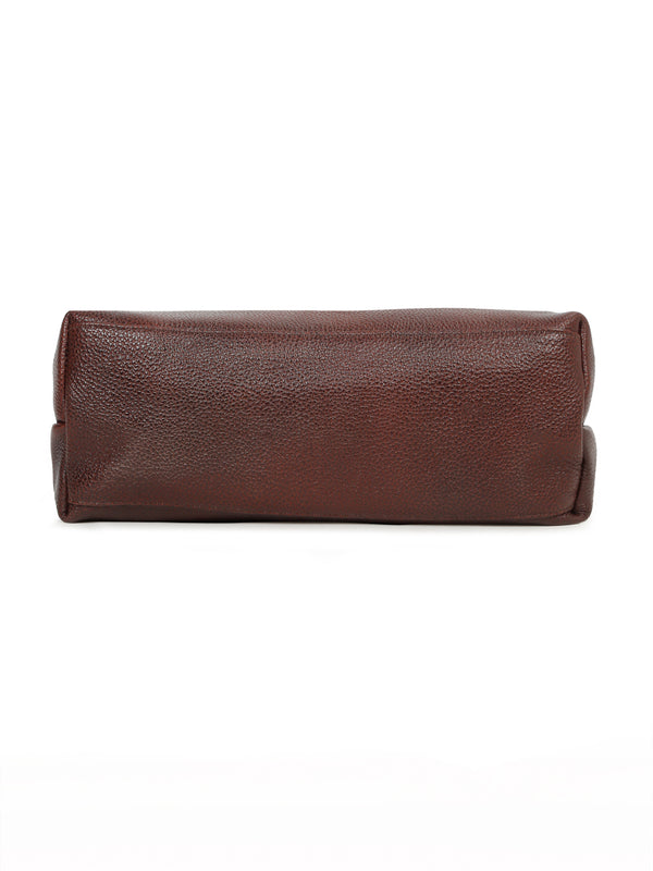 Women's Textured Leather Structured Bag - Image 4