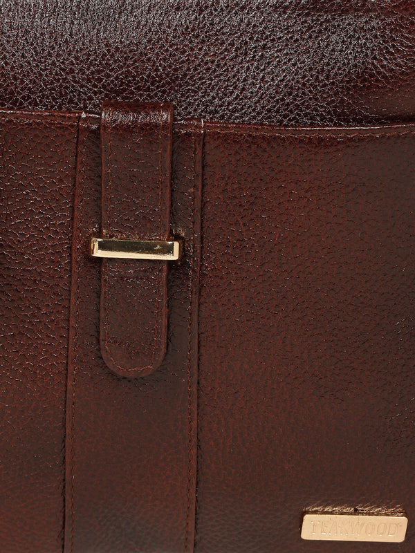 Teakwood Women's Solid Brown Sling Bag - Image 3