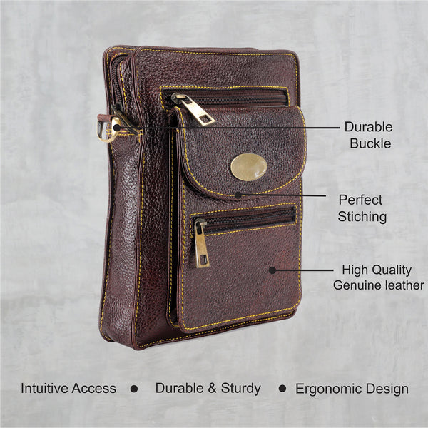 Teakwood Genuine Leather Unisex Bag - Image 5